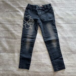 Desigual Kids Denim Jeans with Graphic Design, Size 5/6